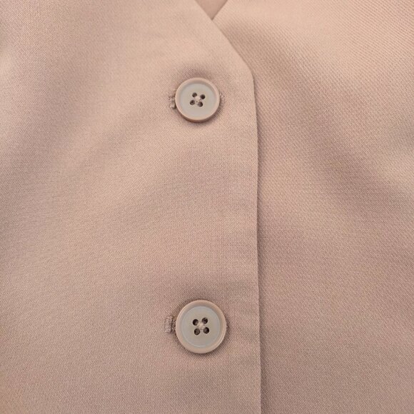 Abercrombie & Fitch Tan Women’s Vest – Button Front Tailored Waistcoat, Size M - Picture 3 of 8